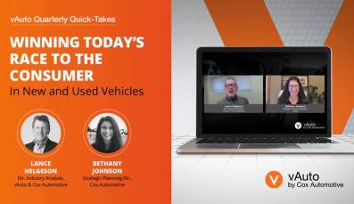 vAuto Quarterly Quick-Takes - Winning 'Today’s Race to the Customer' in New and Used Vehicles
